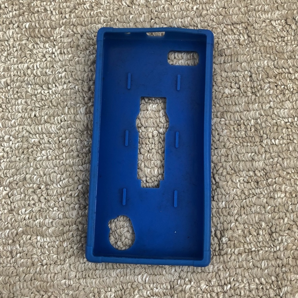 ZTE Warp Elite N9518 blue rubber phone case - Picture 3 of 8